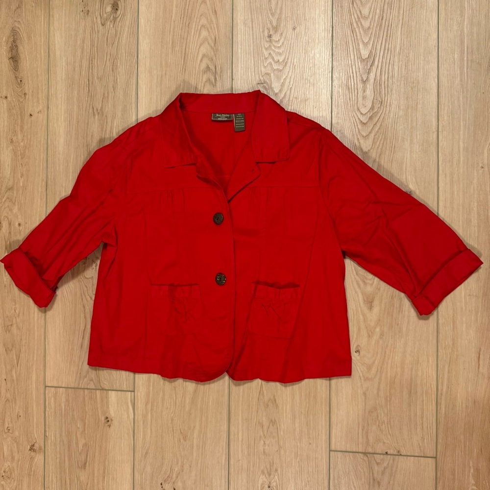 Jane Ashley Red Jacket Size 1X
